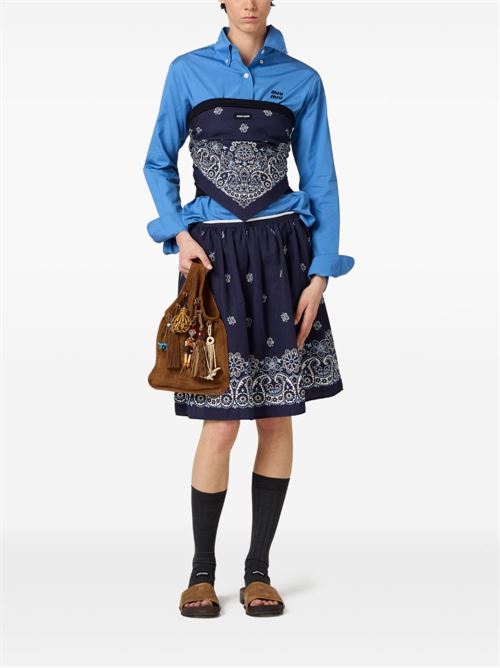 Gonna con stampa MIU MIU | MG242517X0F022X